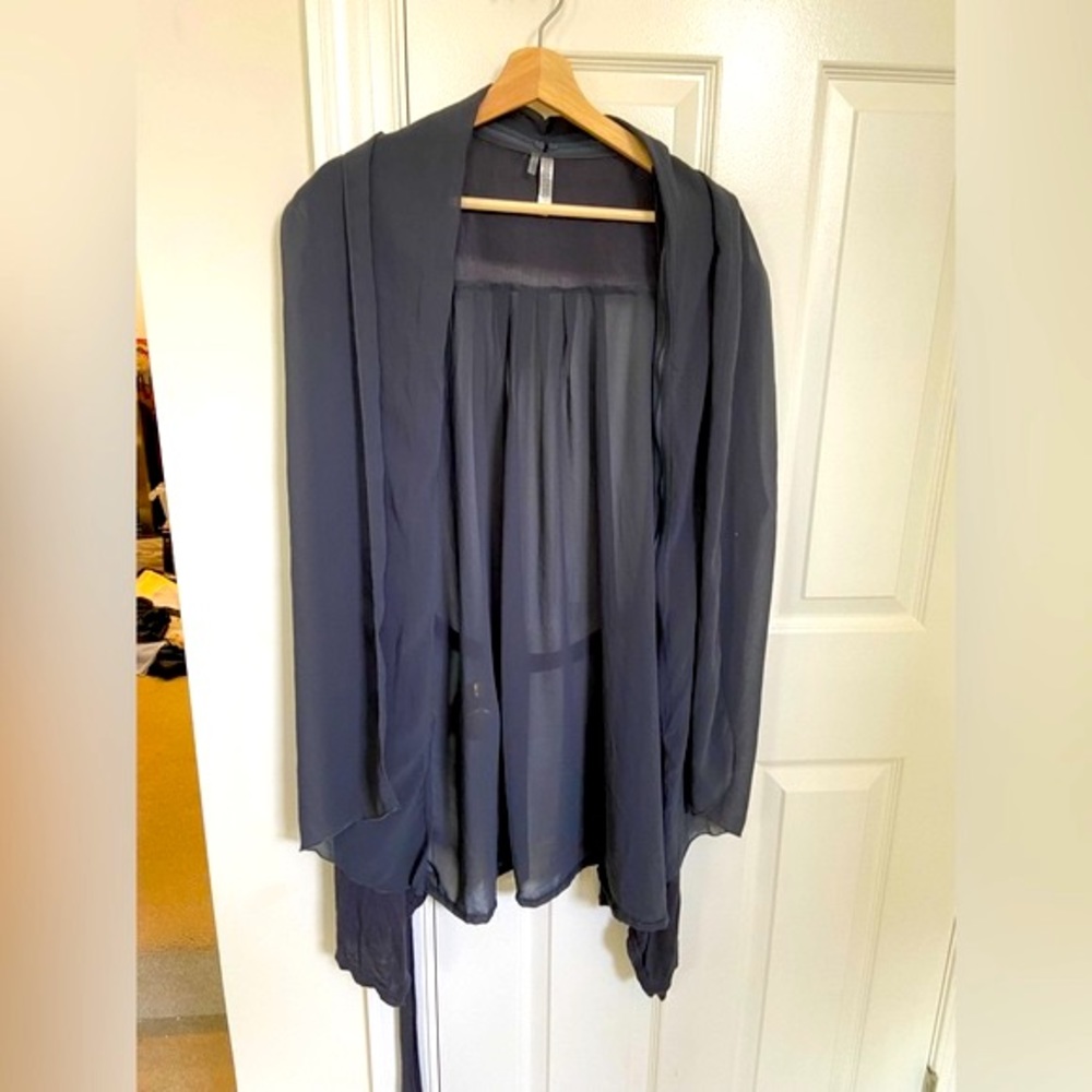 Monoreno Shear Cardigan With Removeable Shear Sca… - image 1